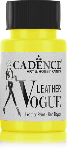 Cadence pintura para cuero Leather Vogue 50 ml Phosphorus Yellow - pintura creativa