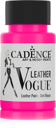 Cadence pintura para cuero Leather Vogue 50 ml Phosphorus Pink para personalización creativa