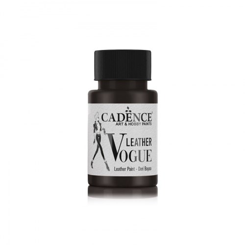 Cadence pintura para cuero negro metálico 50 ml - pintura textil creativa para cuero