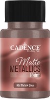 Cadence pintura metálica mate marrón 50ml - pintura creativa