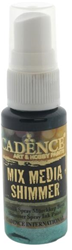 Cadence spray de tinta metálica verde - spray shimmer creativo 25 ml