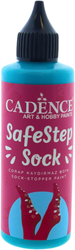 Cadence pintura textil antideslizante turquesa - calcetines seguros y creatividad