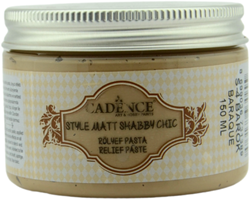 Cadence Cadence Style Mat Shabby Chic Relief Pasta 150 ml Beige