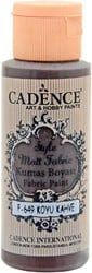 Cadence Cadence Style Mat Textielverf 59 ml Donkerbruin