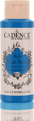 Cadence pintura textil azul real mate 59 ml - pintura creativa para tela