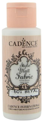 Cadence Cadence Style Mat Textielverf 59 ml Wit
