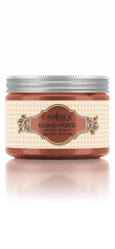 Cadence pasta relieve textil metálica 150 ml cobre para efectos creativos