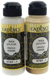 Cadence Barniz Crackle set de pintura creativa 120+120ml para proyectos creativos