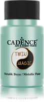 Cadence pintura acrílica metálica Twin Magic azul verde 50 ml juguete hobby