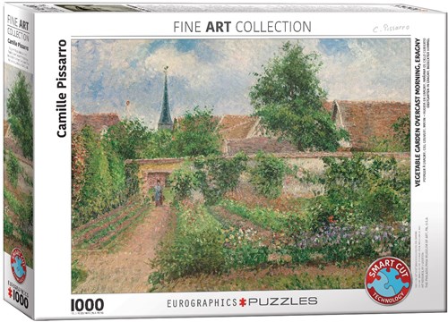 Eurographics Huerto nublado - Camille Pissarro (1000)-2