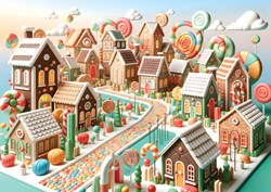 Yazz puzzle Candy Land - 1000 piezas rompecabezas colorido para niños