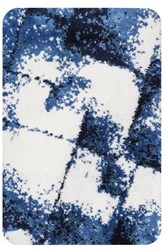 Dutch House alfombra baño lujo antideslizante 60x90cm azul confort baño