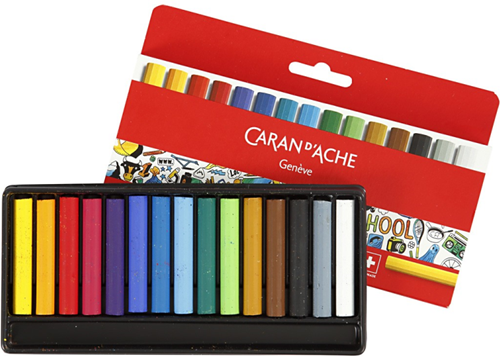 Caran d'Ache pastel al óleo junior set 15 piezas colorear creativo