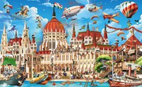 D-Toys puzzle Parlamento Húngaro 1000 piezas puzzle cartoon