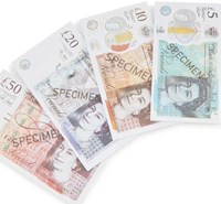 Casdon juguete Dinero de juguete libra - juguete educativo de juego simbólico