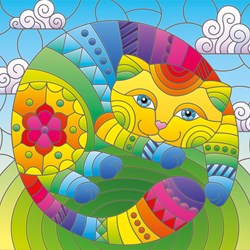 Yazz puzzle Cat in the Circle - 1023 piezas - juguete educativo