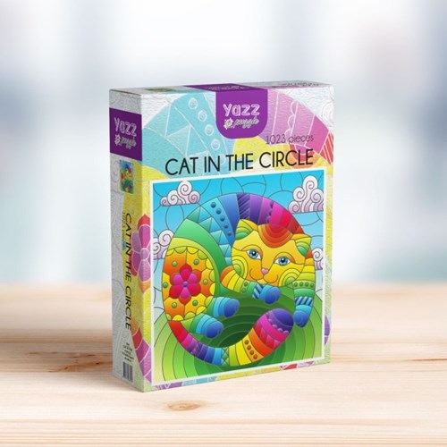 Yazz puzzle Cat in the Circle - 1023 piezas - juguete educativo-2