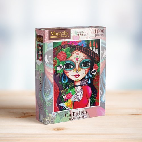 Magnolia puzzle Catrina - rompecabezas 1000 piezas multicolor-2