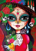 Magnolia puzzle Catrina - rompecabezas 1000 piezas multicolor