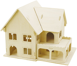 Creativ Company set de construcción casa de madera 3D - kit decoración manualidades