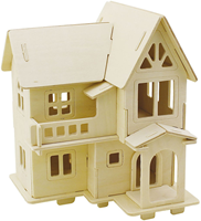 Creativ Company set de construcción de casa de madera 3D - kit manualidades regalo