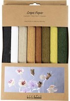 Creativ Company papel crepé material creativo 8 hojas decoración multicolor