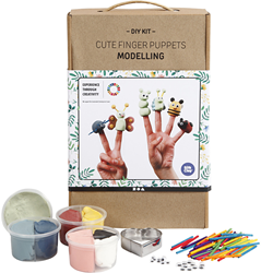 Creativ Company Silk Clay Set Creativo Marionetas de Dedo Bonitas DIY