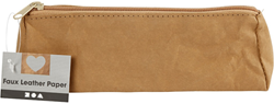 Creativ Company estuche polipiel triangular vegano 20x7x7 cm marrón