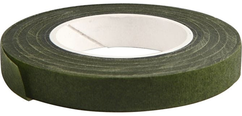 Creativ Company floral tape verde oscuro - papel flexible para manualidades 7m