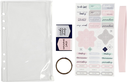 Creativ Company estuche de plástico con accesorios - Set Bullet Journal A5