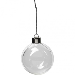 Creativ Company bola decorativa de cristal transparente 8 unidades