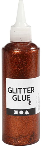 Creativ Company pegamento con purpurina naranja 118 ml manualidades