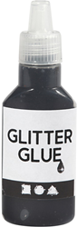Creativ Company pegamento con purpurina negro 25 ml manualidades