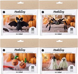 Creativ Company CC Halloween Mini Hobbyset Boetseren Set 4 stuks