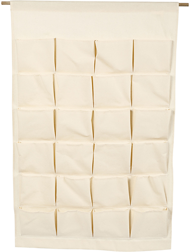 Creativ Company organizador lona 24 bolsillos natural 60x93 cm almacenamiento