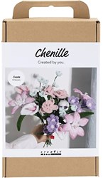 Creativ Company set manualidades flores alambre chenilla colores pastel creativo