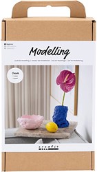 Creativ Company set de manualidades modelar jarrón y cuenco papel maché DIY