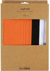 Creativ Company fieltro manualidades A4 colores Halloween - fieltro multicolor