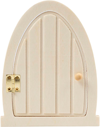 Creativ Company puerta miniatura de madera con bisagras 13x10cm decoración