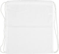 Creativ Company bolsa de gimnasio de algodón blanca con cordón 37x41 cm