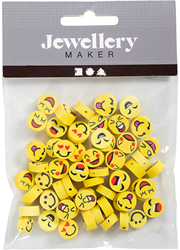 Creativ Company set de cuentas smiley - cuentas figurativas coloridas 60 piezas