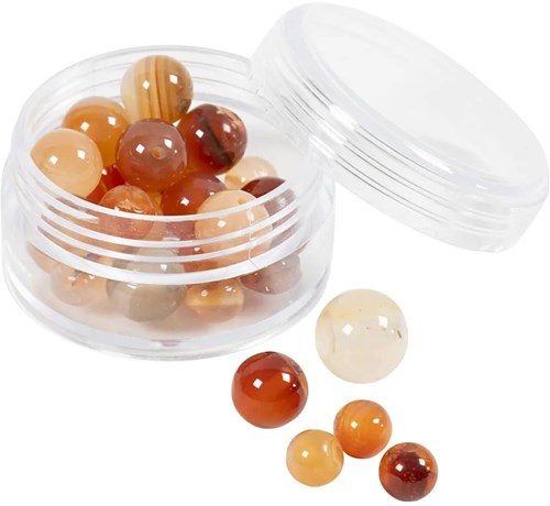 Creativ Company set de cuentas de ágata - 28 piezas para hacer joyas