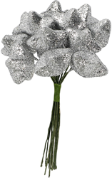 Creativ Company estrellas decorativas plata foam 12 unidades manualidades