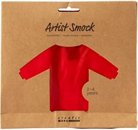Creativ Company delantal pintura niños rojo 2-4 años - bata protectora