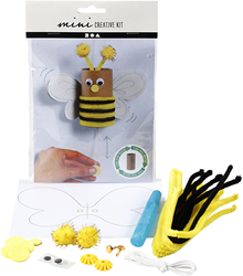 Creativ Company set manualidades abeja - Mini Creative Kit rollo papel abeja