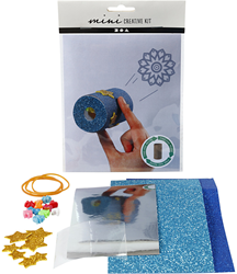 Creativ Company kit creativo caleidoscopio rollo papel higiénico juguete DIY azul