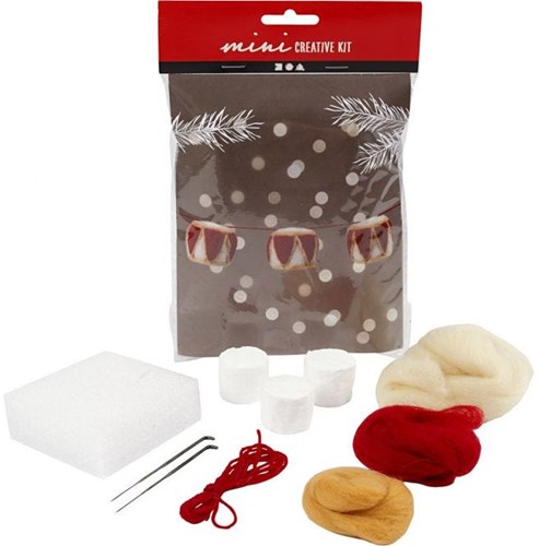 Creativ Company set manualidades tambores navideños fieltro DIY multicolor