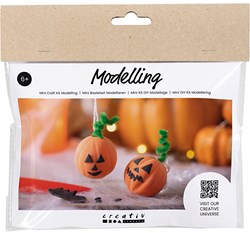 Creativ Company Mini set de manualidades modelar calabazas kit Halloween