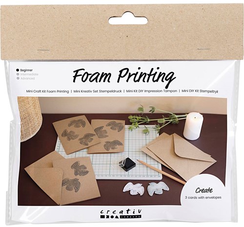 Creativ Company set manualidades tarjetas foam palomas - kit hobby niños