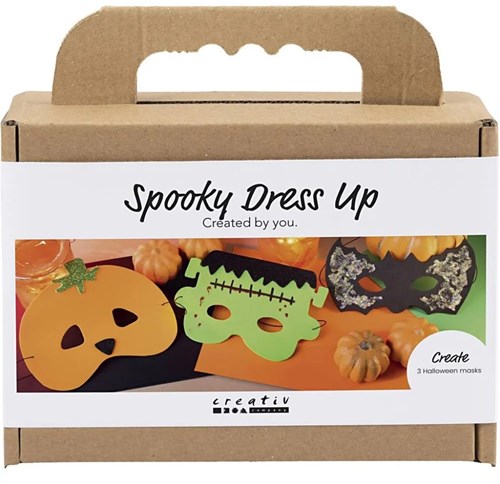 Creativ Company set de manualidades Halloween máscaras para niños disfraces terroríficos